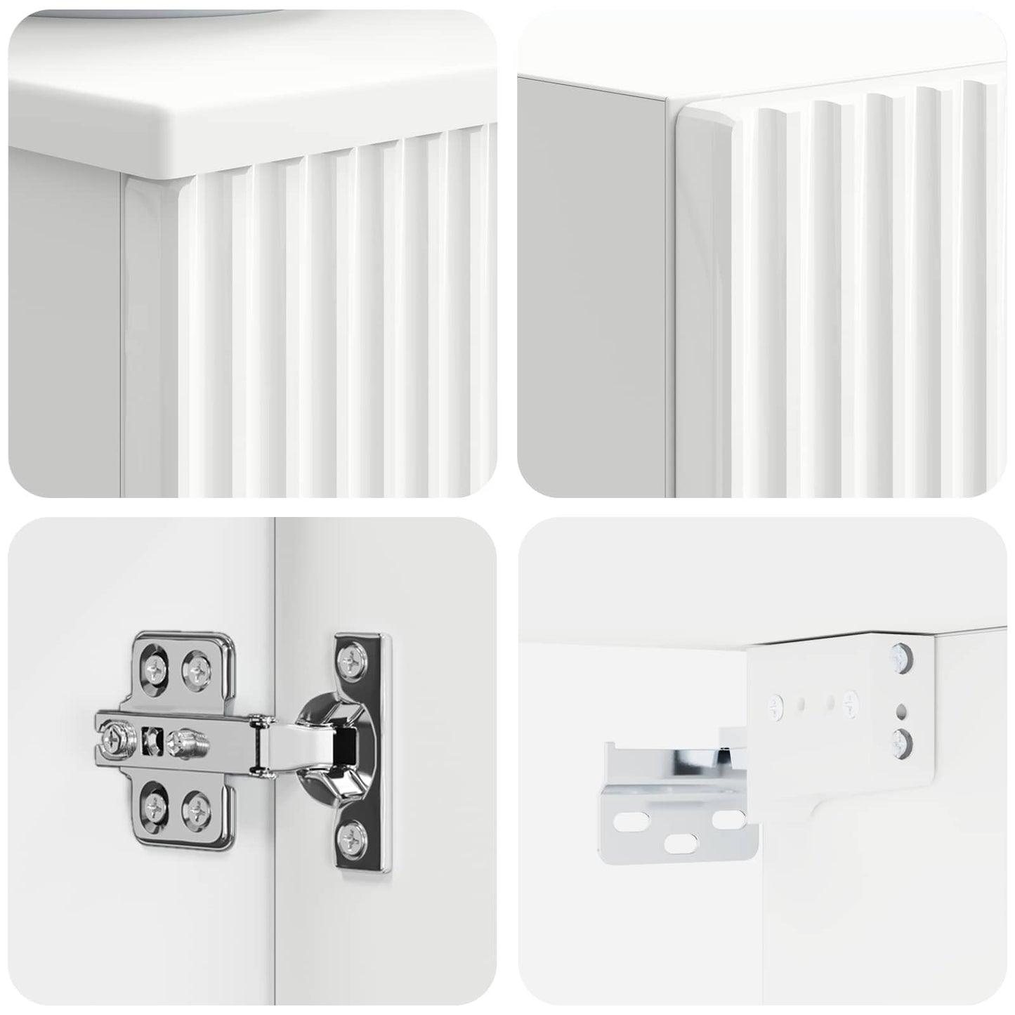 Bathroom Furniture Set 2 pcs White 33 x 34.5 x 100 cm