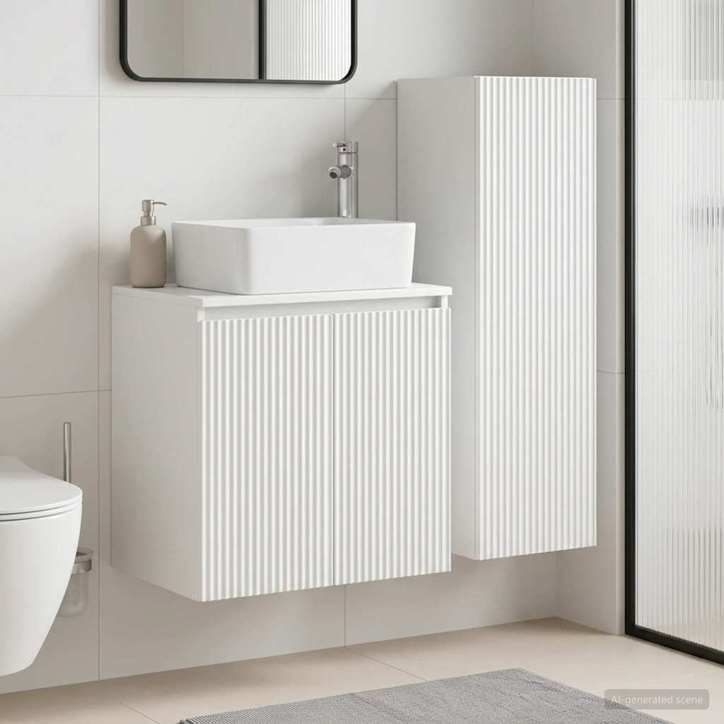 Bathroom Furniture Set 2 pcs White 33 x 34.5 x 100 cm