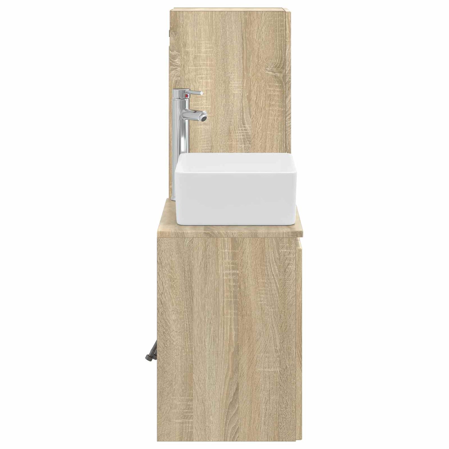 Bathroom Furniture Set 2 pcs Sonoma Oak 33 x 34.5 x 100 cm
