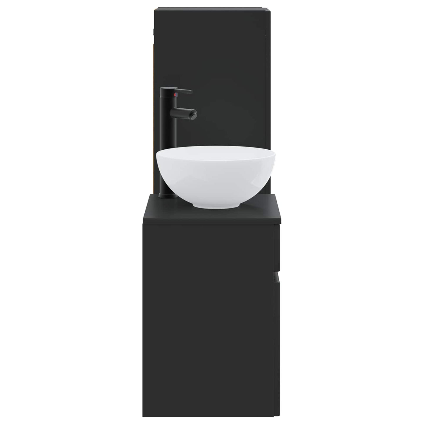Bathroom Furniture Set 2 pcs Black 33 x 34.5 x 100 cm