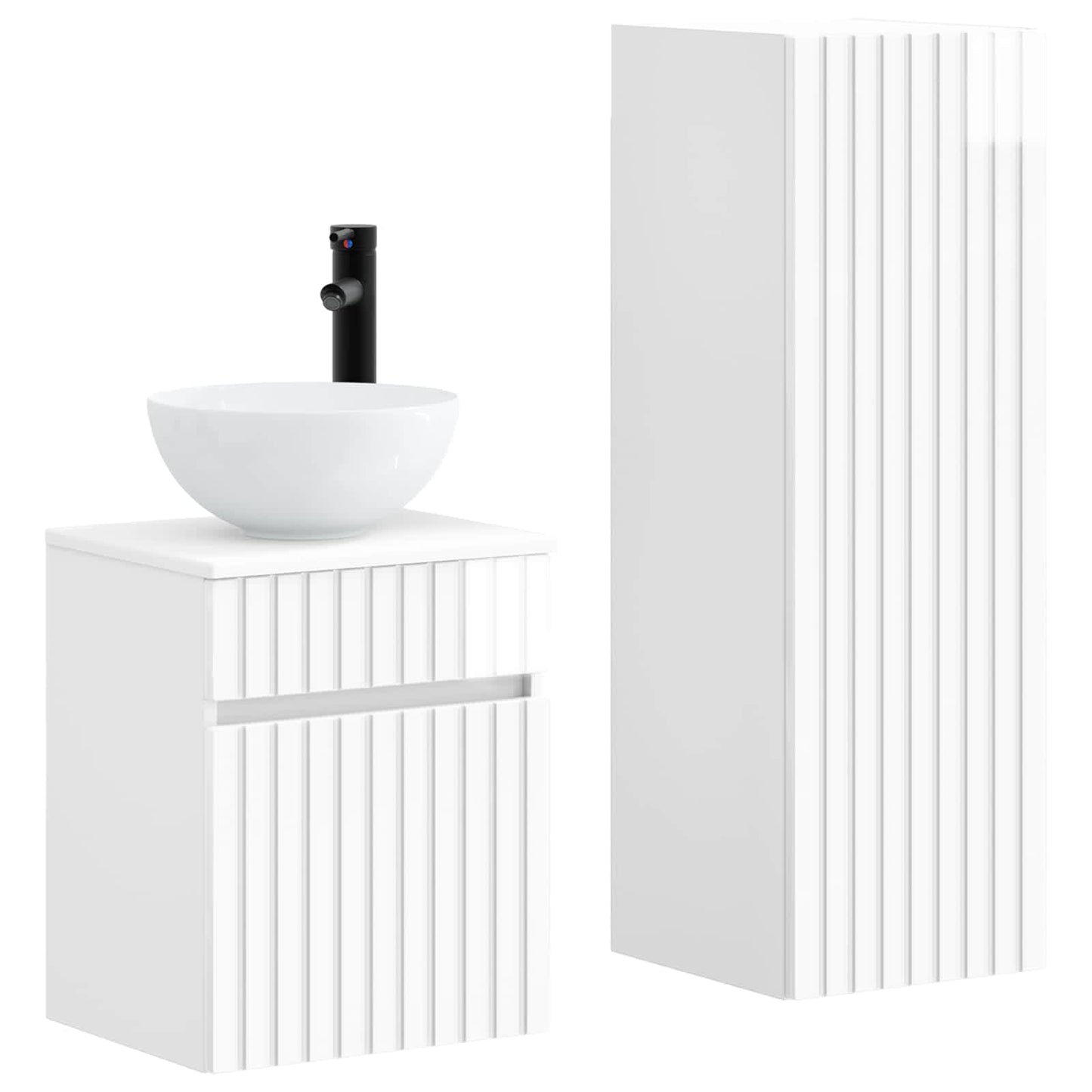 Bathroom Furniture Set 2 pcs High Gloss White