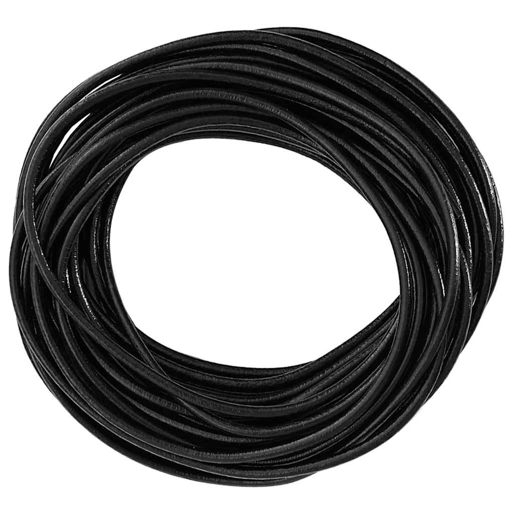 Leather Cord Black Ø2.5 mm x 50 m Leather