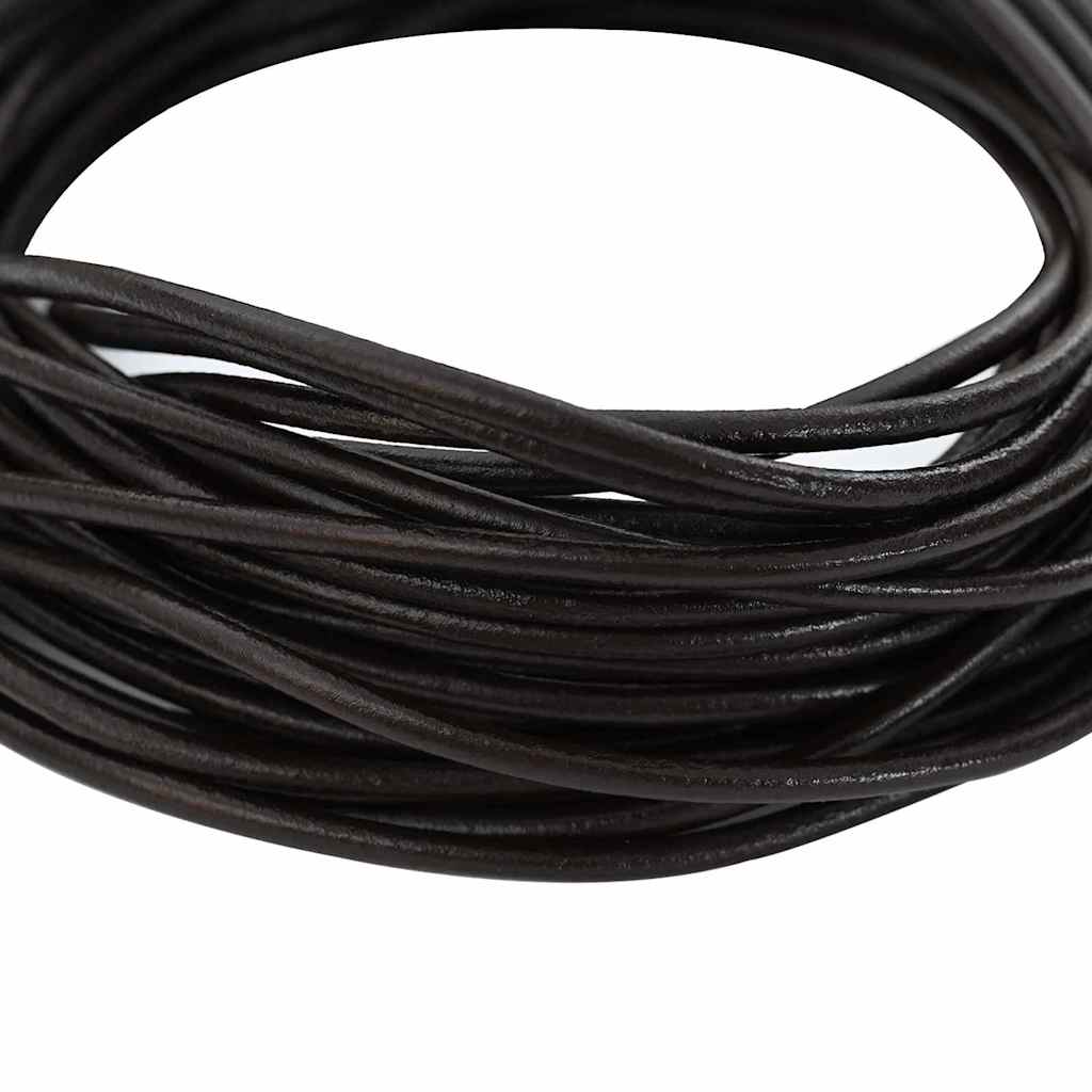 Leather Cord Dark Brown Ø3 mm x 50 m Leather