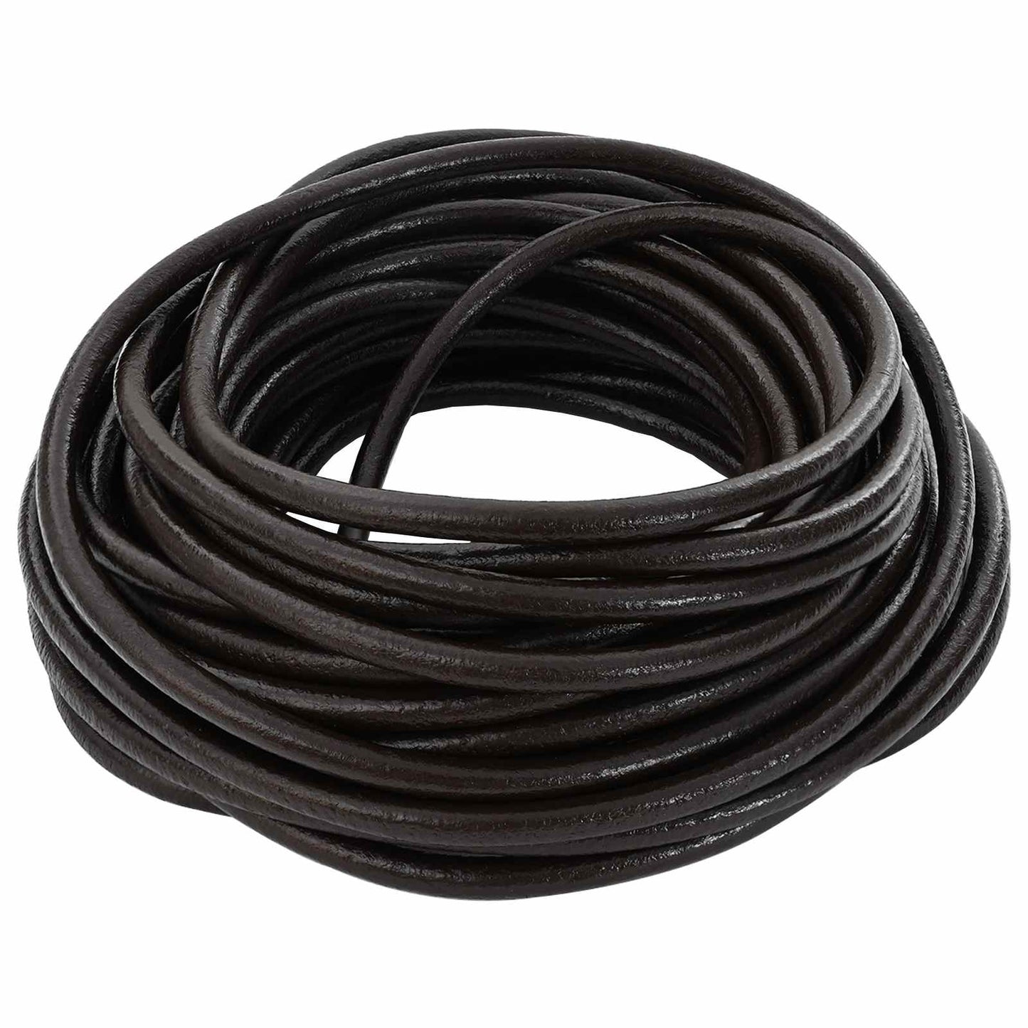 Leather Cord Dark Brown Ø4 mm x 50 m Leather