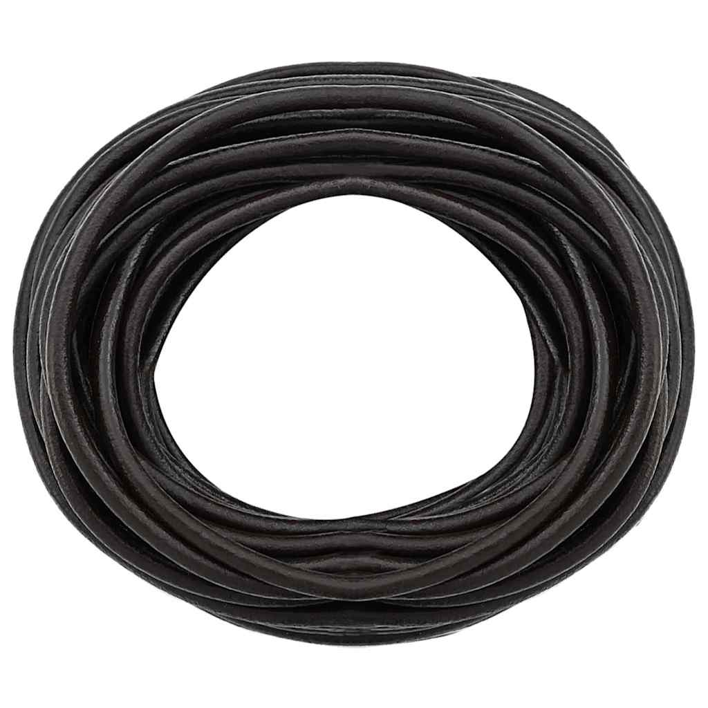 Leather Cord Dark Brown Ø5 mm x 10 m Leather