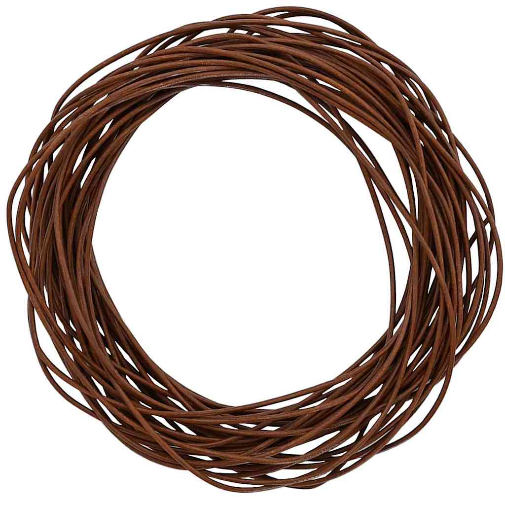 Leather Cord Light Brown Ø1 mm x 50 m Leather