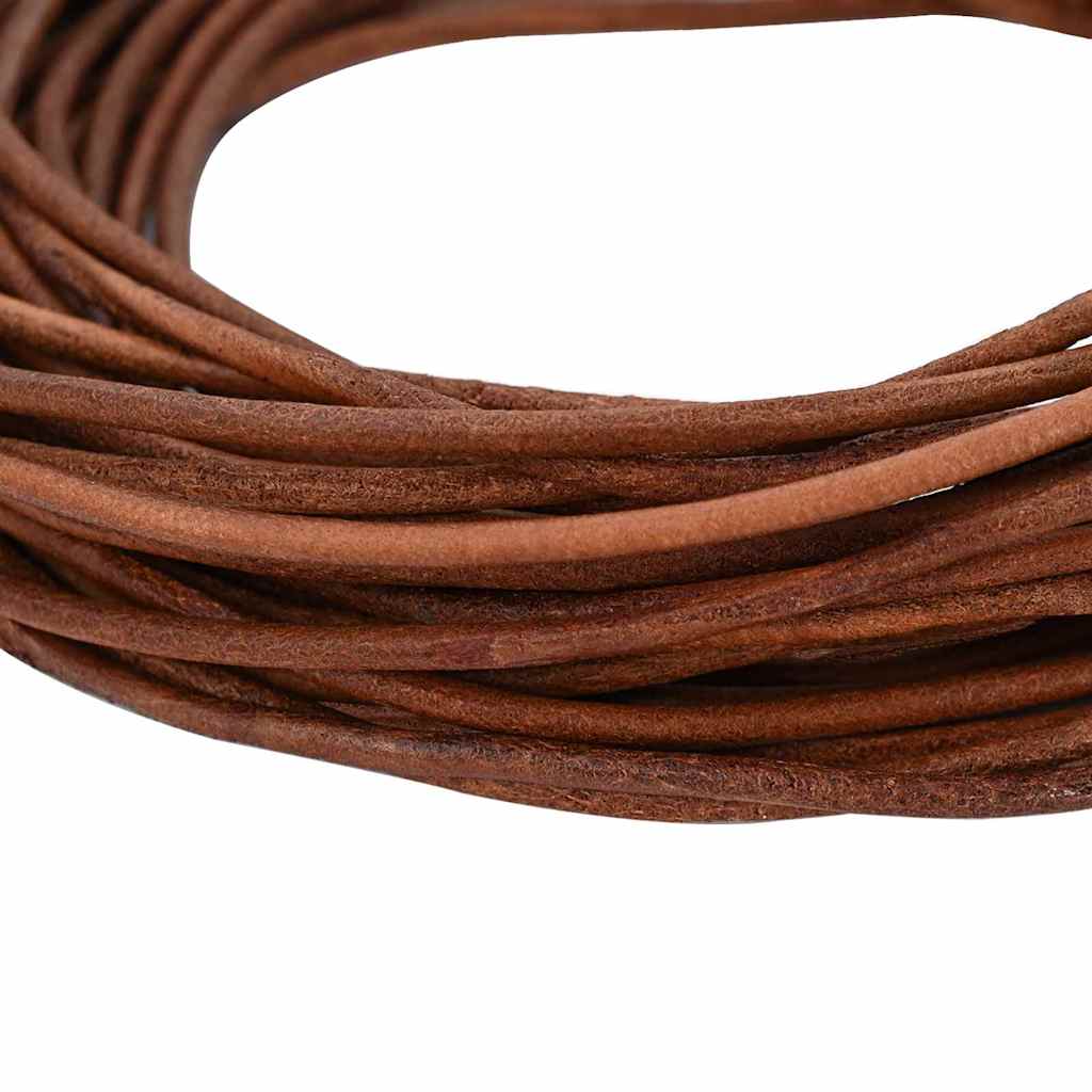 Leather Cord Light Brown Ø3 mm x 50 m Leather