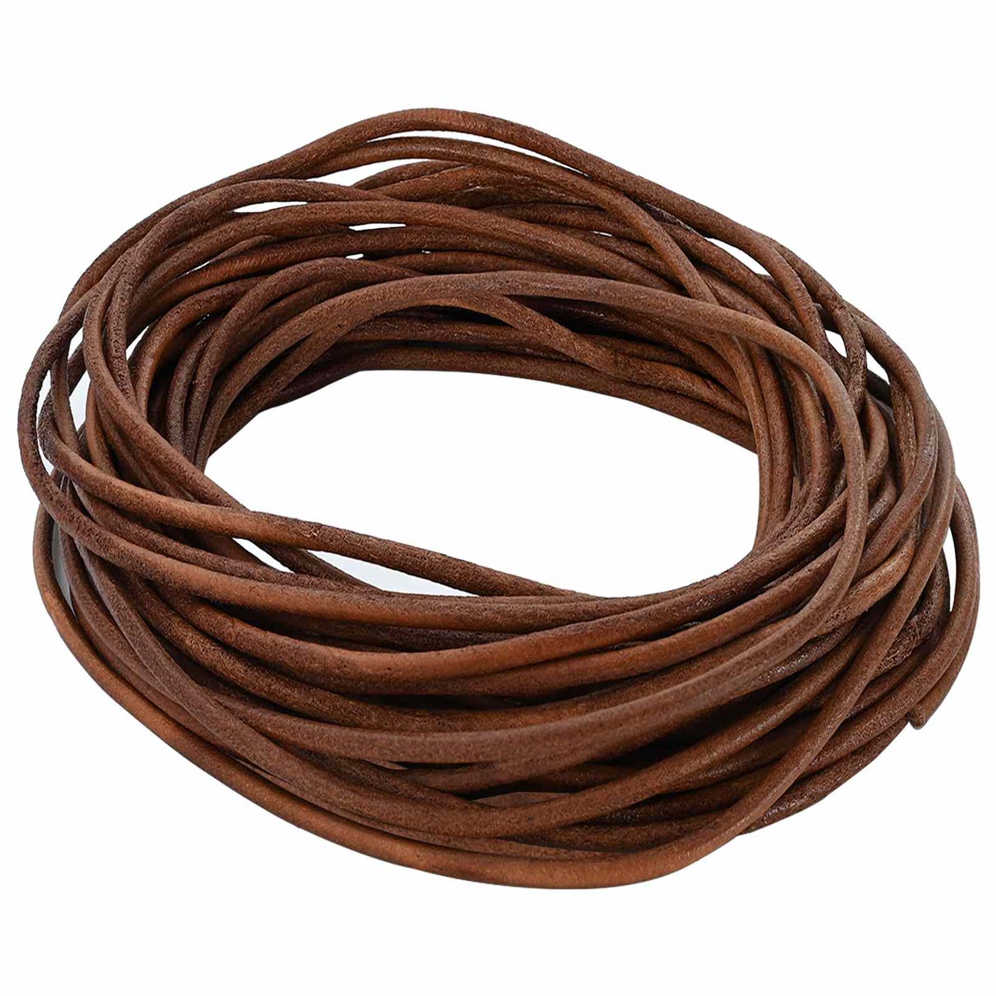 Leather Cord Light Brown Ø3 mm x 50 m Leather