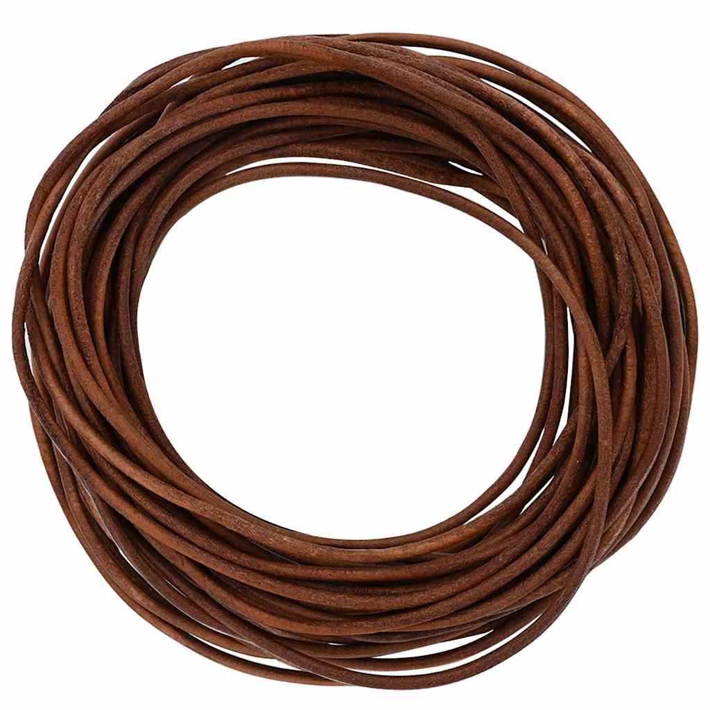 Leather Cord Light Brown Ø3 mm x 50 m Leather