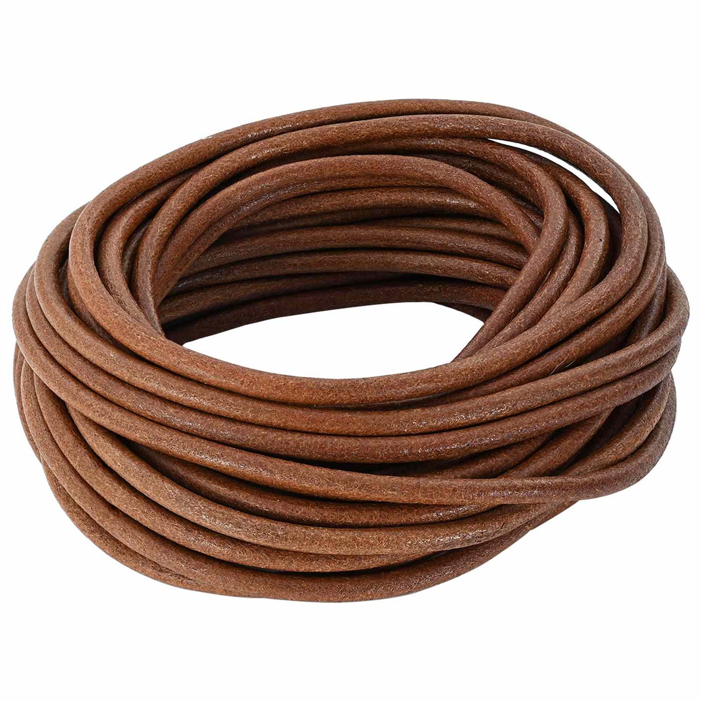 Leather Cord Light Brown Ø5 mm x 10 m Leather