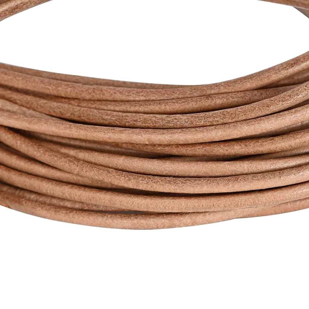 Leather Cord Brown Ø3 mm x 50 m Leather