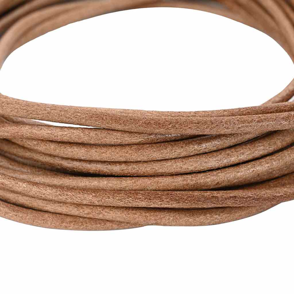 Leather Cord Brown Ø4 mm x 50 m Leather