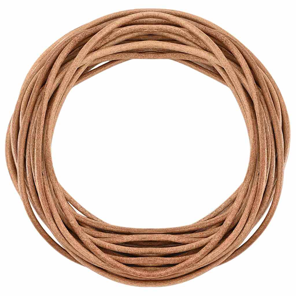 Leather Cord Brown Ø4 mm x 50 m Leather