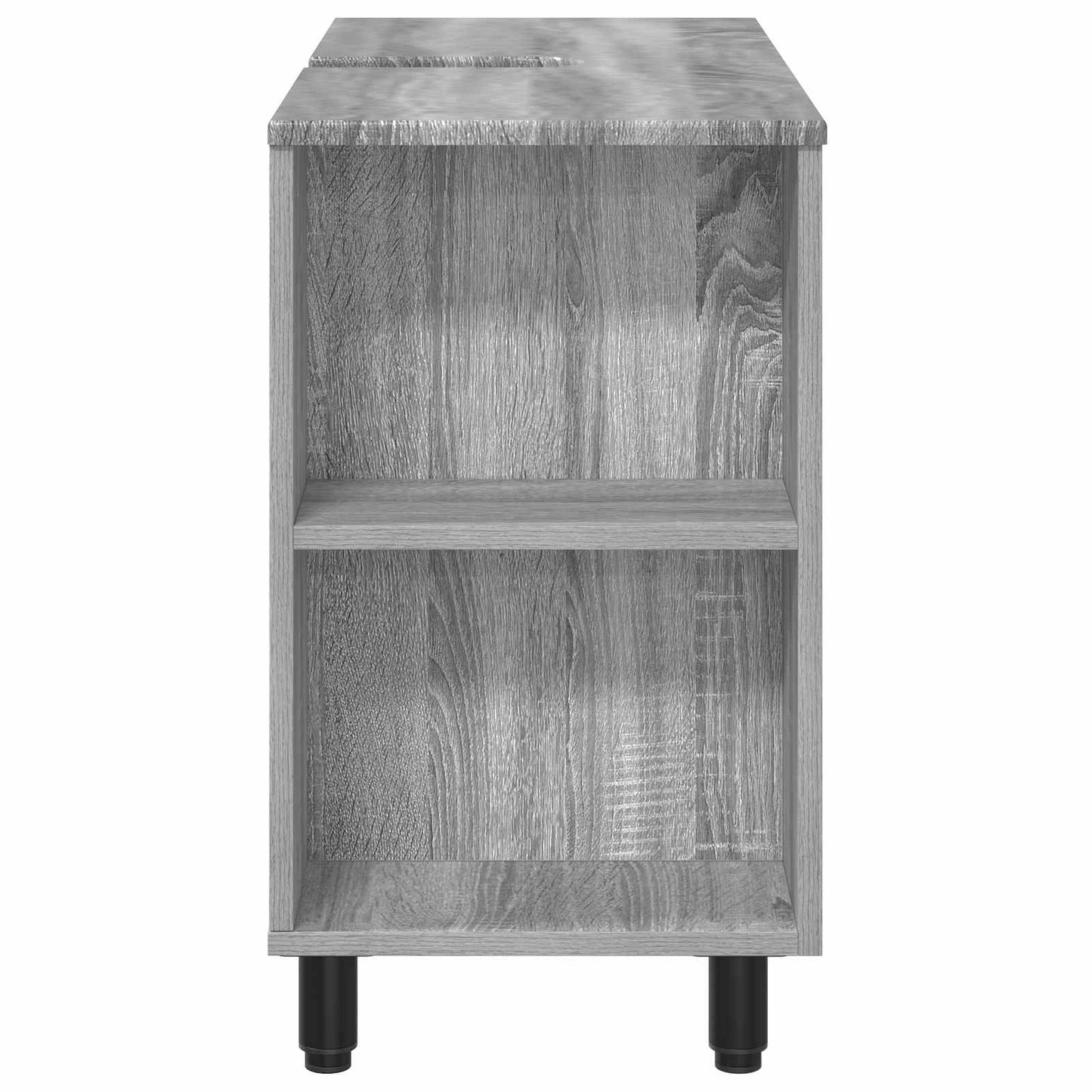 Bathroom Vanity Unit Grey Sonoma 80 x 35 x 60 cm