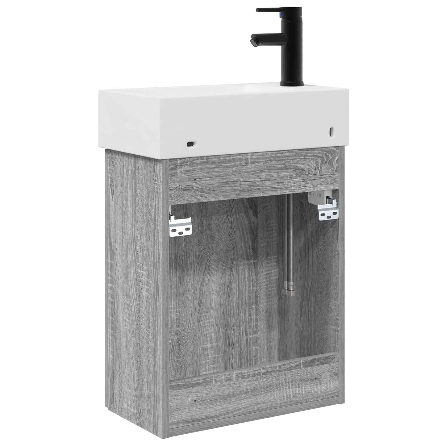 Bathroom Vanity Unit with Tap Grey Sonoma 45.5 x 22.5 x 84 cm