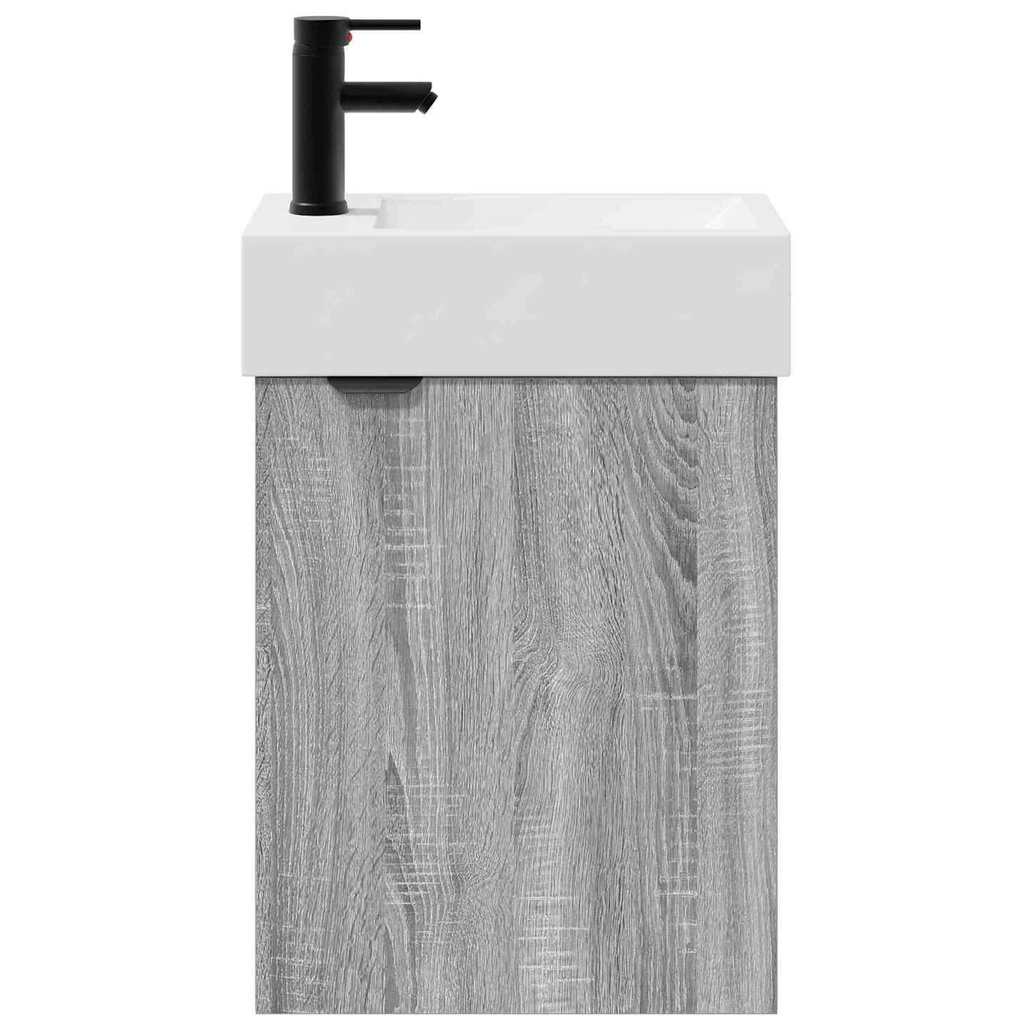 Bathroom Vanity Unit with Tap Grey Sonoma 45.5 x 22.5 x 84 cm
