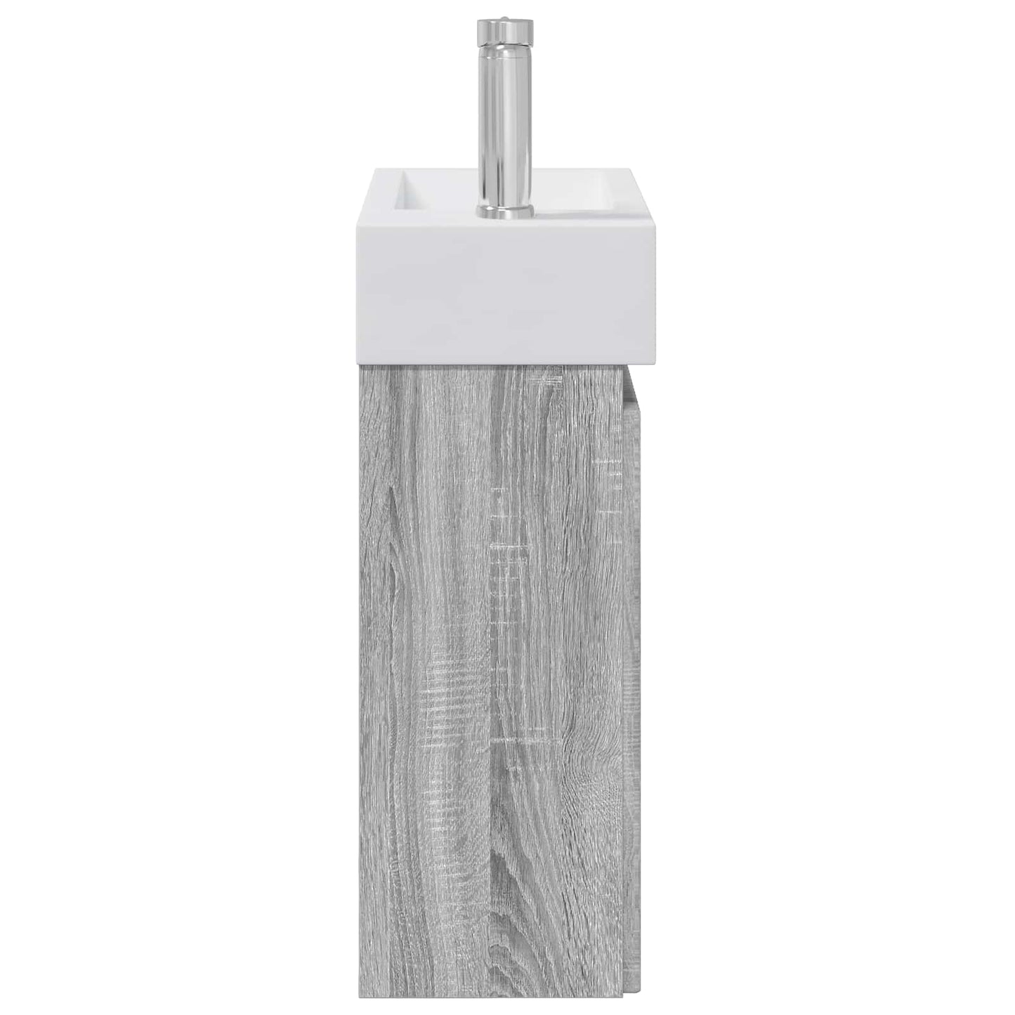 Bathroom Vanity Unit with Tap Grey Sonoma 45.5 x 22.5 x 84 cm
