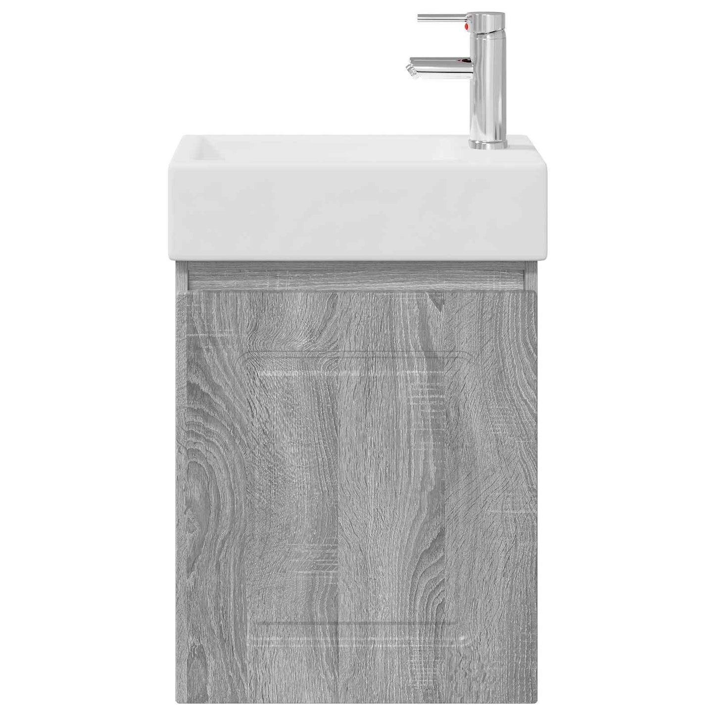 Bathroom Vanity Unit with Tap Grey Sonoma 45.5 x 22.5 x 84 cm