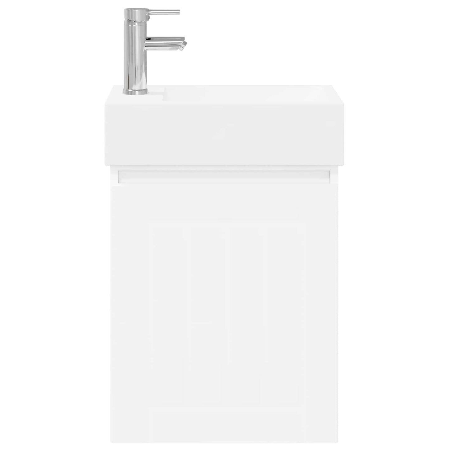 Bathroom Vanity Unit with Tap White 45.5 x 25.5 x 84 cm