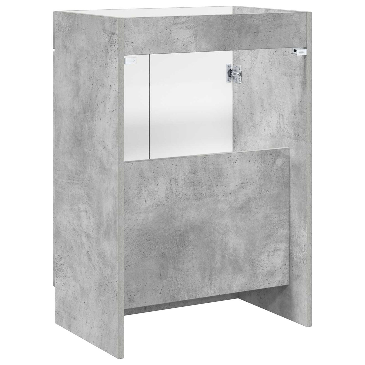 Bathroom under Sink Cabinet Concrete Grey 56 x 37.5 x 81 cm