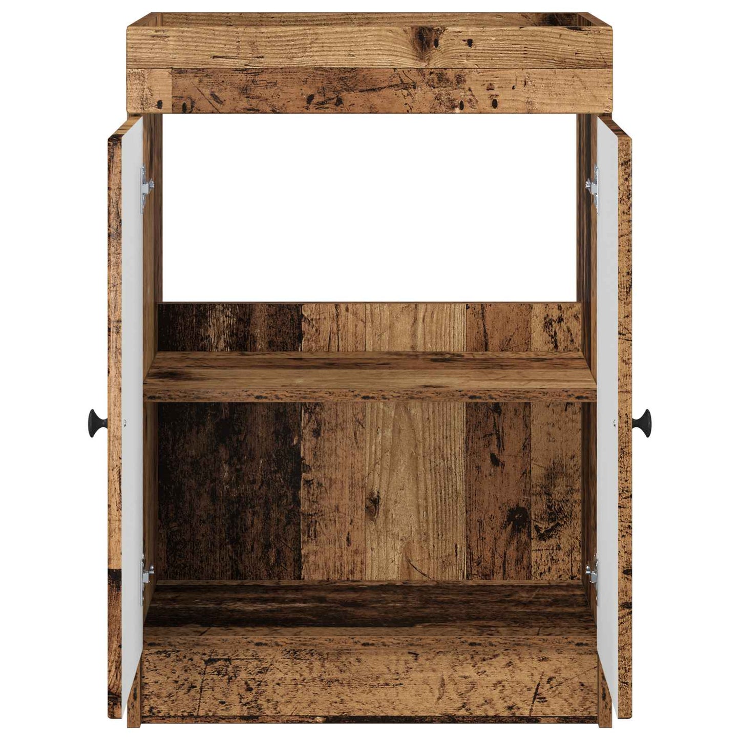 Bathroom under Sink Cabinet Old Wood 56 x 37.5 x 81 cm