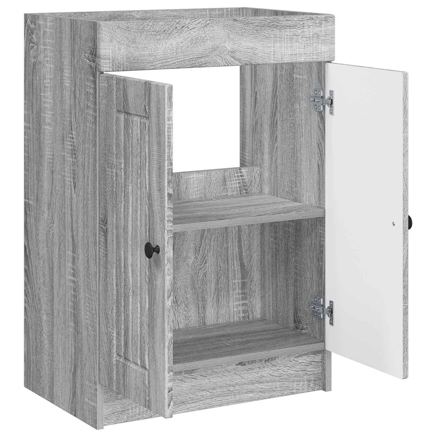 Bathroom under Sink Cabinet Grey Sonoma 78.5 x 37.5 x 81 cm