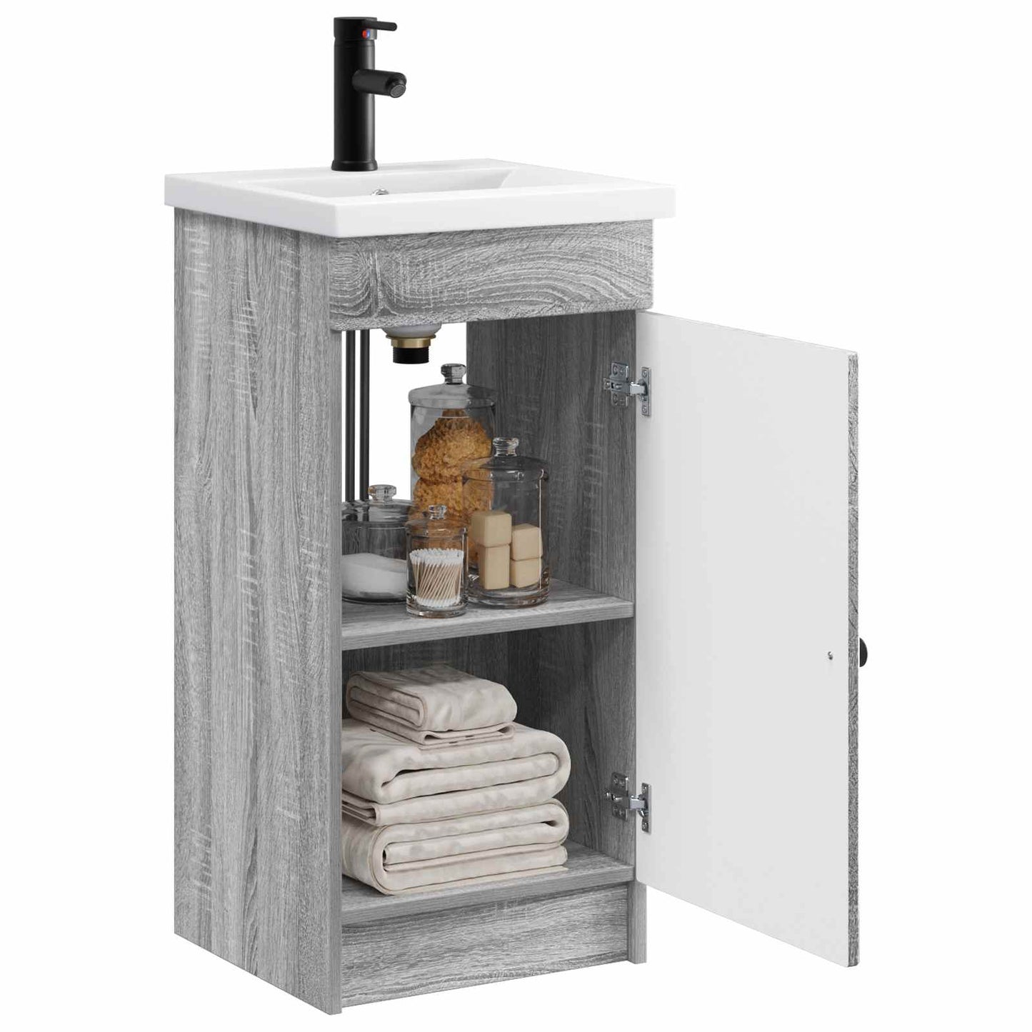 Bathroom Vanity with Sink Grey Sonoma 42 x 40 x 84.5 cm