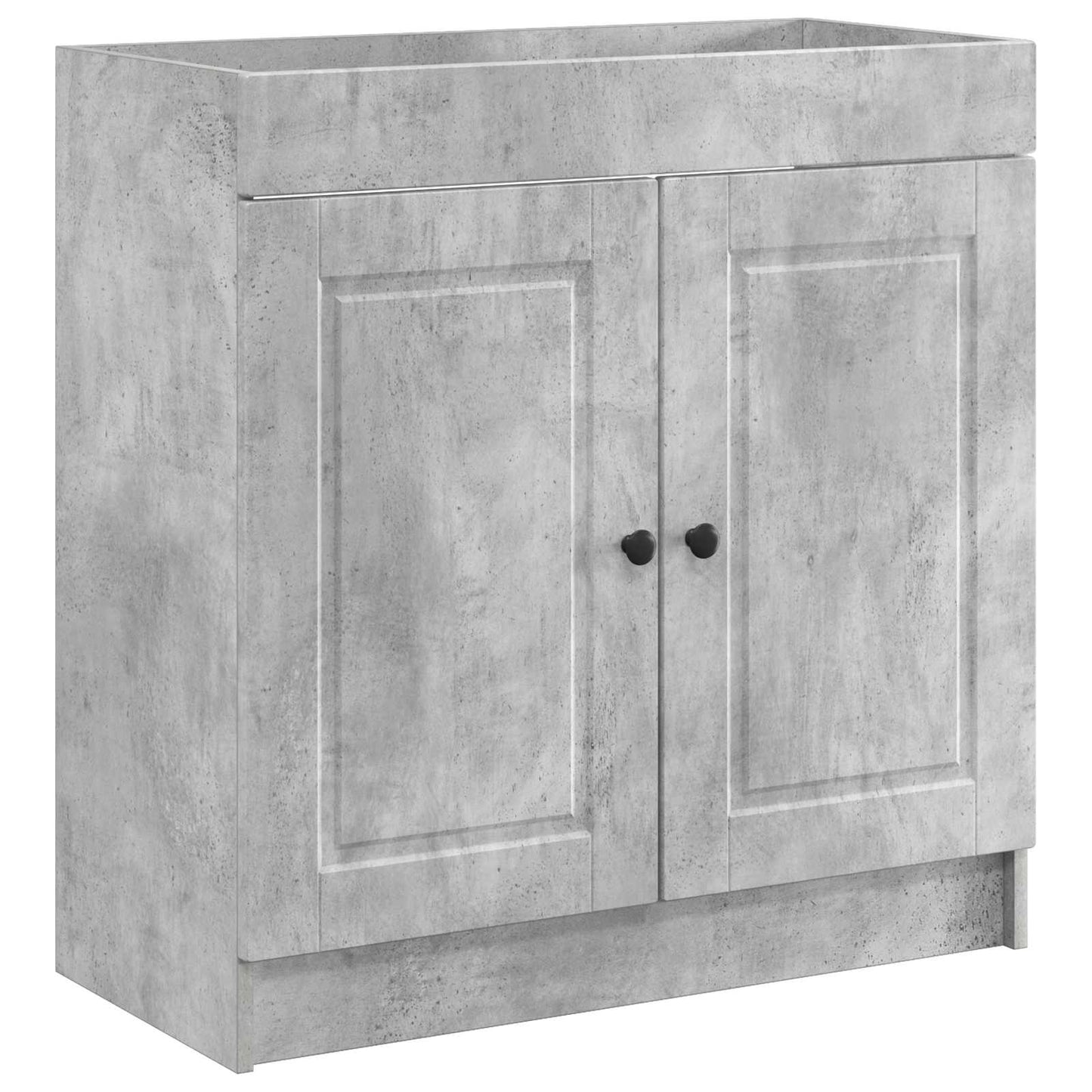 Bathroom under Sink Cabinet Concrete Grey 56 x 37.5 x 81 cm
