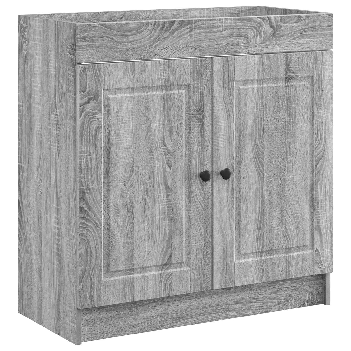 Bathroom under Sink Cabinet Grey Sonoma 56 x 37.5 x 81 cm