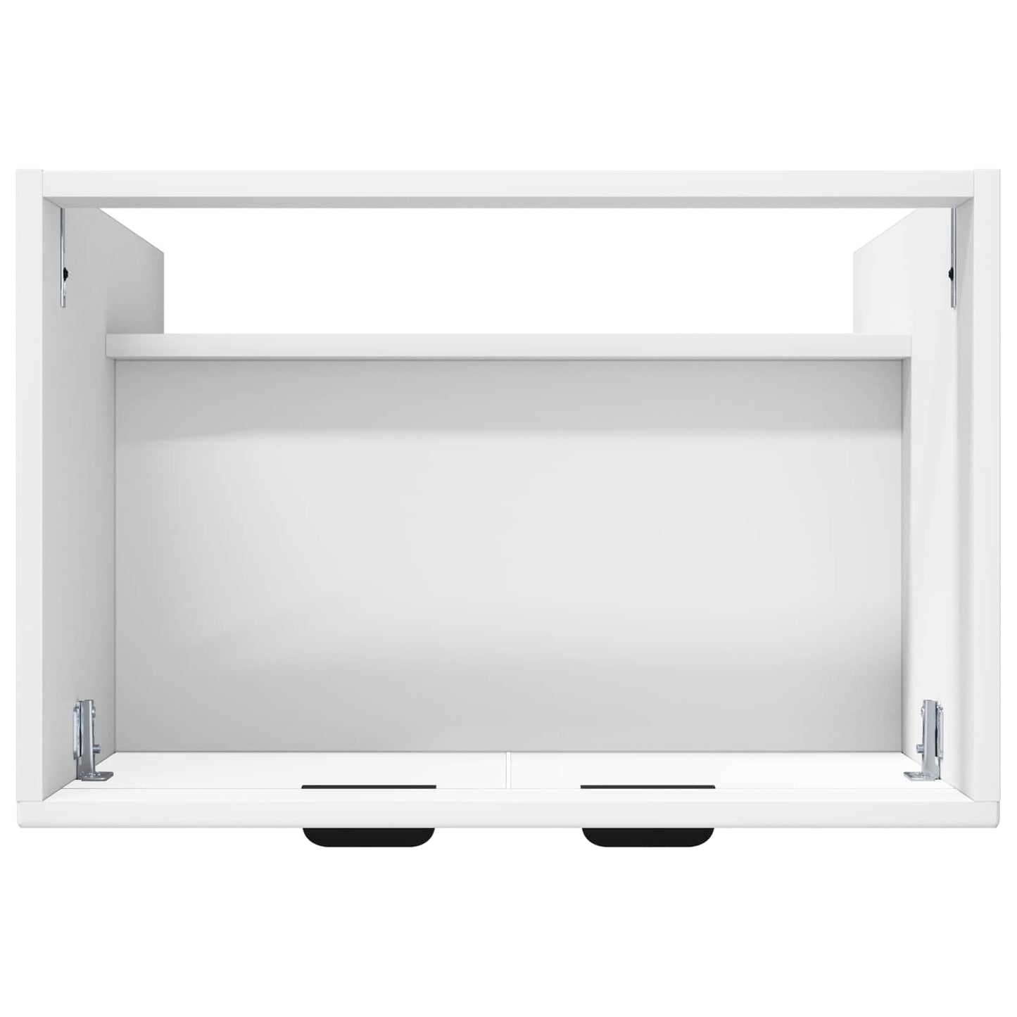 Bathroom under Sink Cabinet High Gloss White 56 x 37.5 x 81 cm