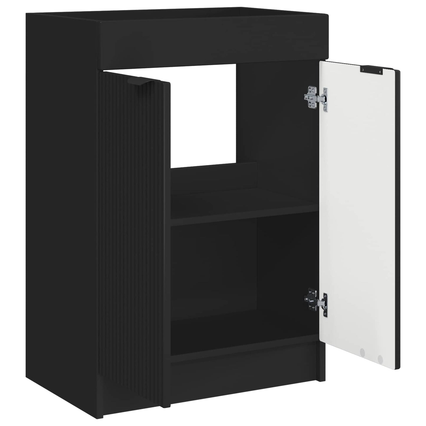 Bathroom under Sink Cabinet Black 78.5 x 37.5 x 81 cm