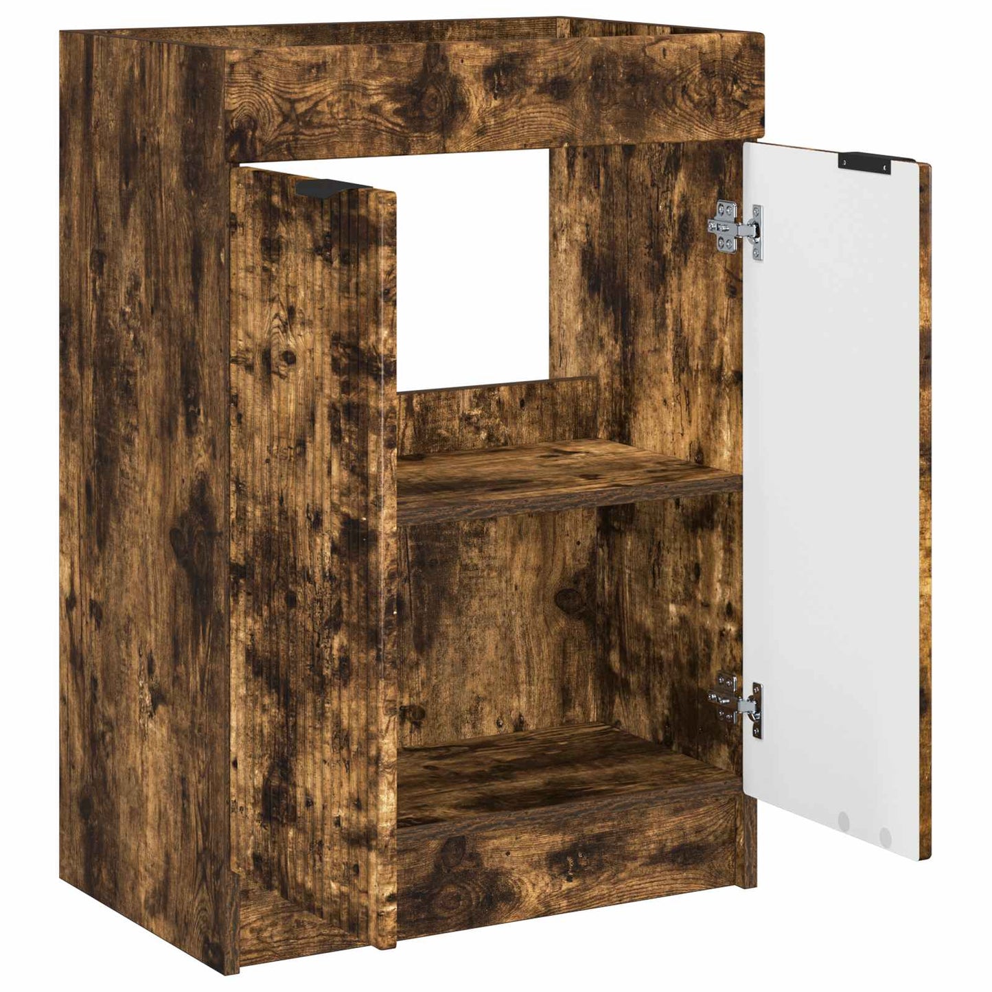 Bathroom under Sink Cabinet Smoked Oak 78.5 x 37.5 x 81 cm
