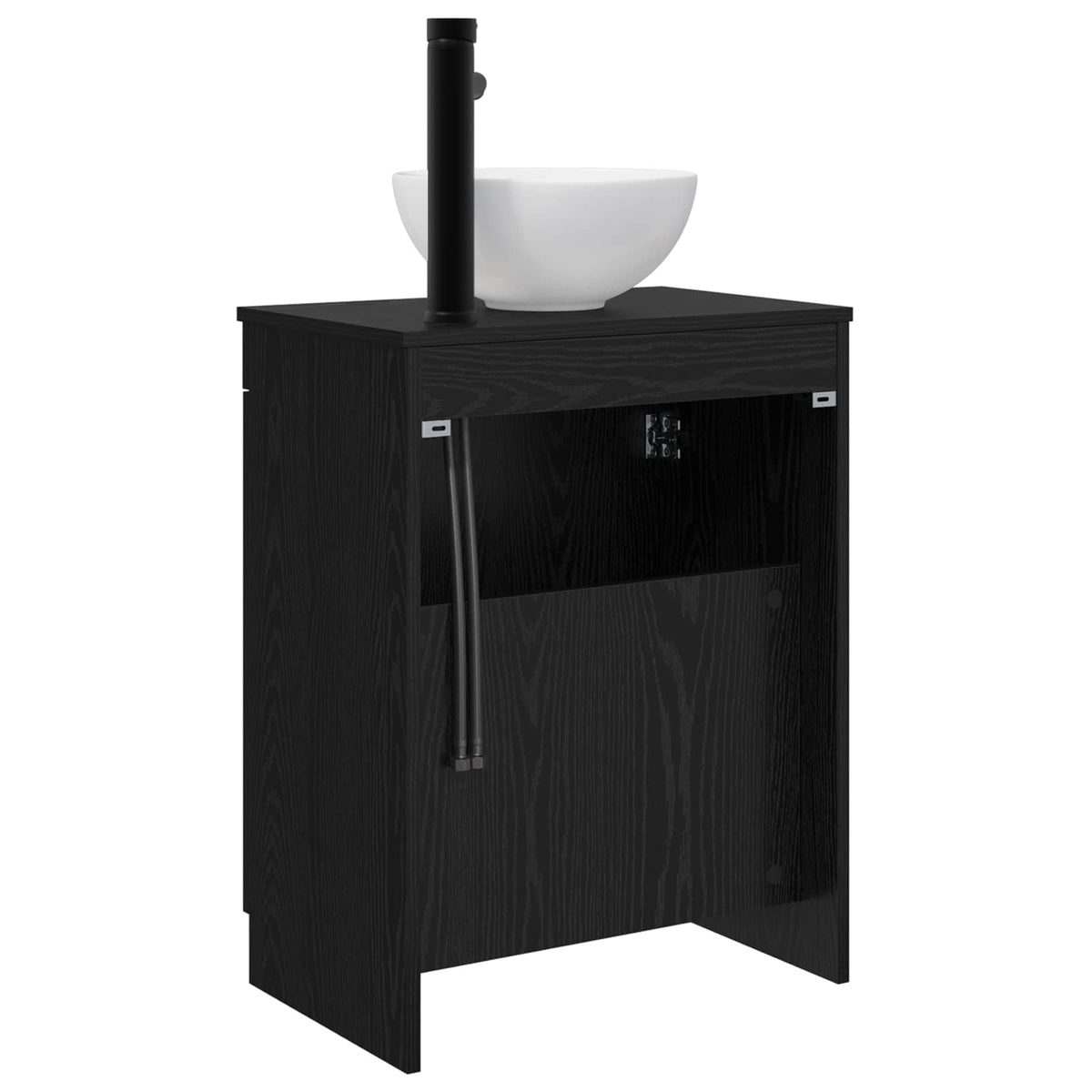 Bathroom Sink Cabinet Black 54 x 35 x 100 cm Engineered Wood