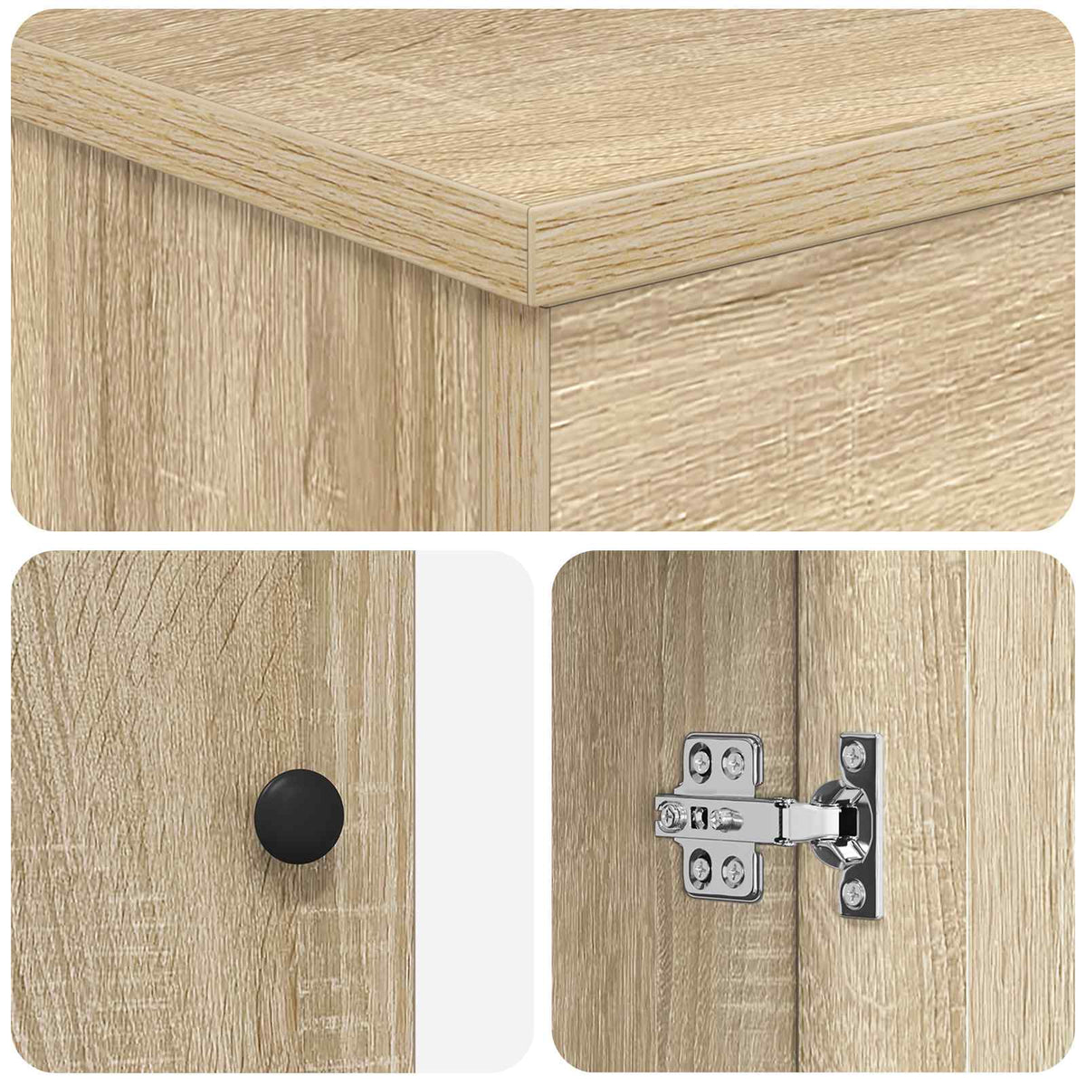 Bathroom Sink Cabinet Sonoma Oak 54 x 35 x 100 cm