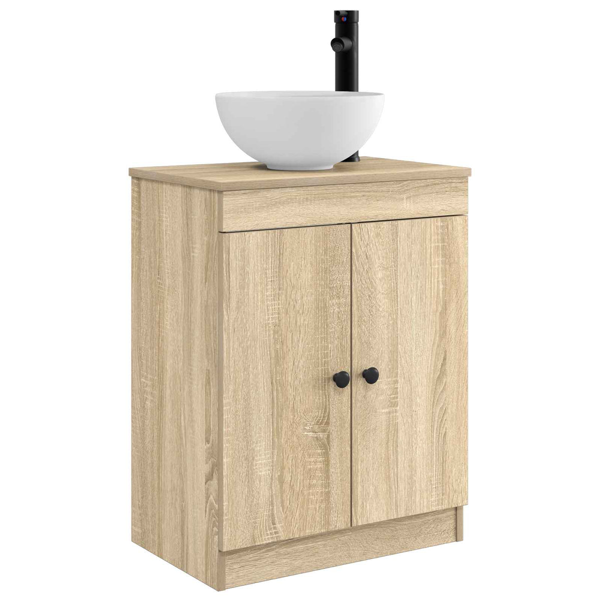 Bathroom Sink Cabinet Sonoma Oak 54 x 35 x 100 cm