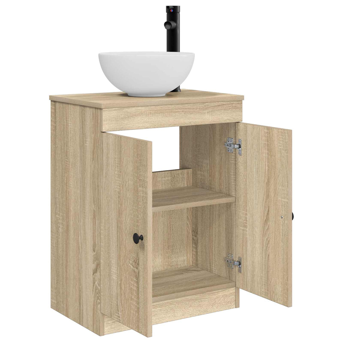 Bathroom Sink Cabinet Sonoma Oak 54 x 35 x 100 cm