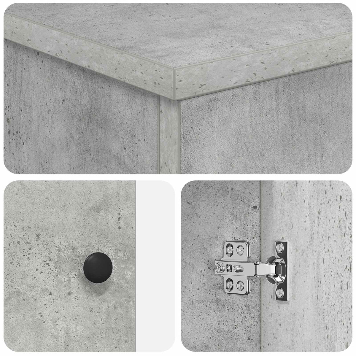 Bathroom Sink Cabinet Concrete Grey 54 x 35 x 100 cm
