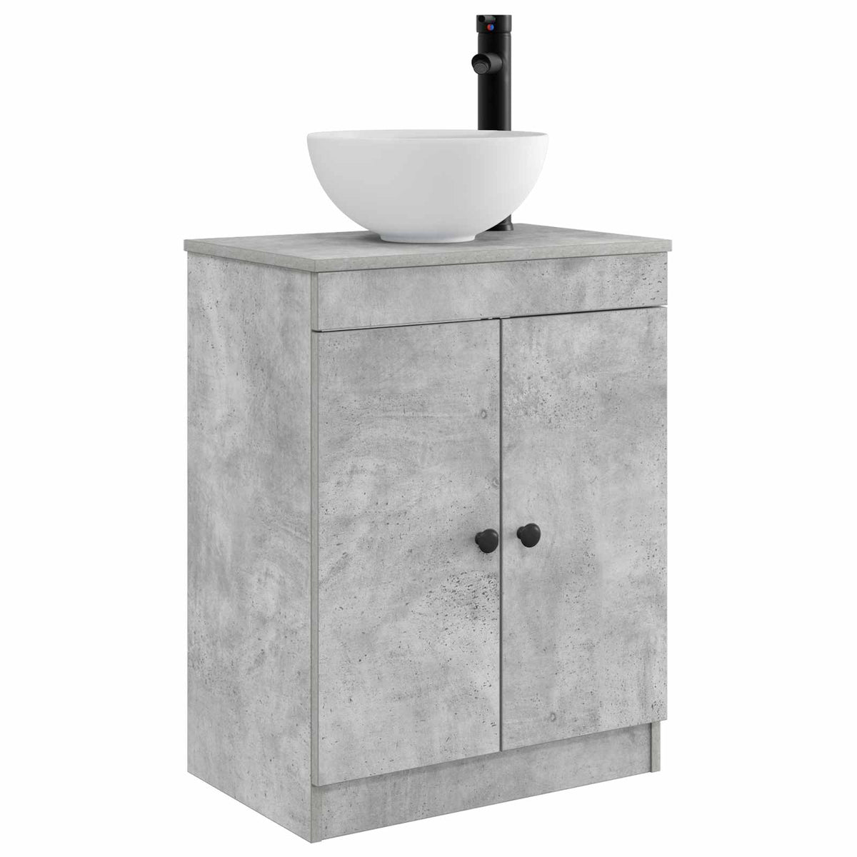 Bathroom Sink Cabinet Concrete Grey 54 x 35 x 100 cm