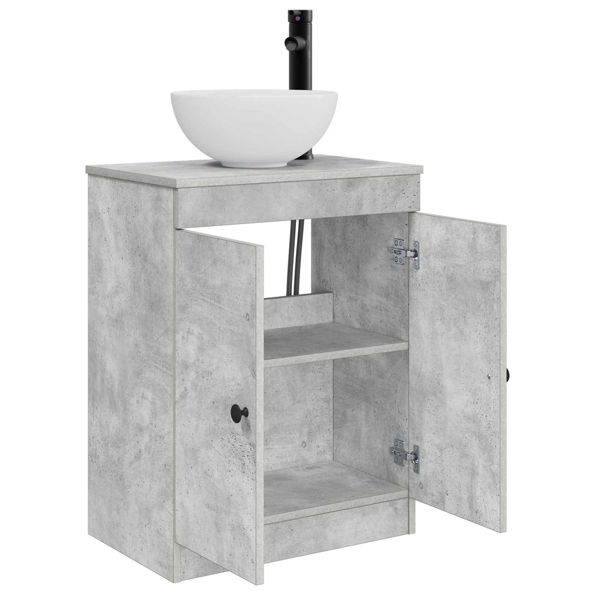 Bathroom Sink Cabinet Concrete Grey 54 x 35 x 100 cm