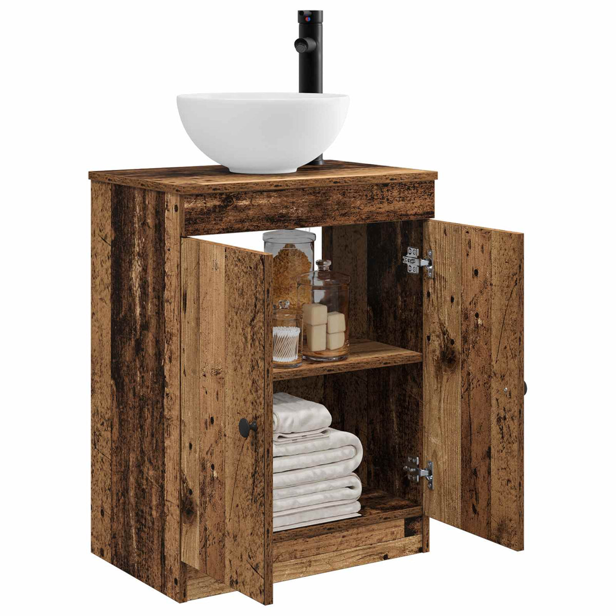 Bathroom Sink Cabinet Old Wood 54 x 35 x 100 cm Engineered Wood