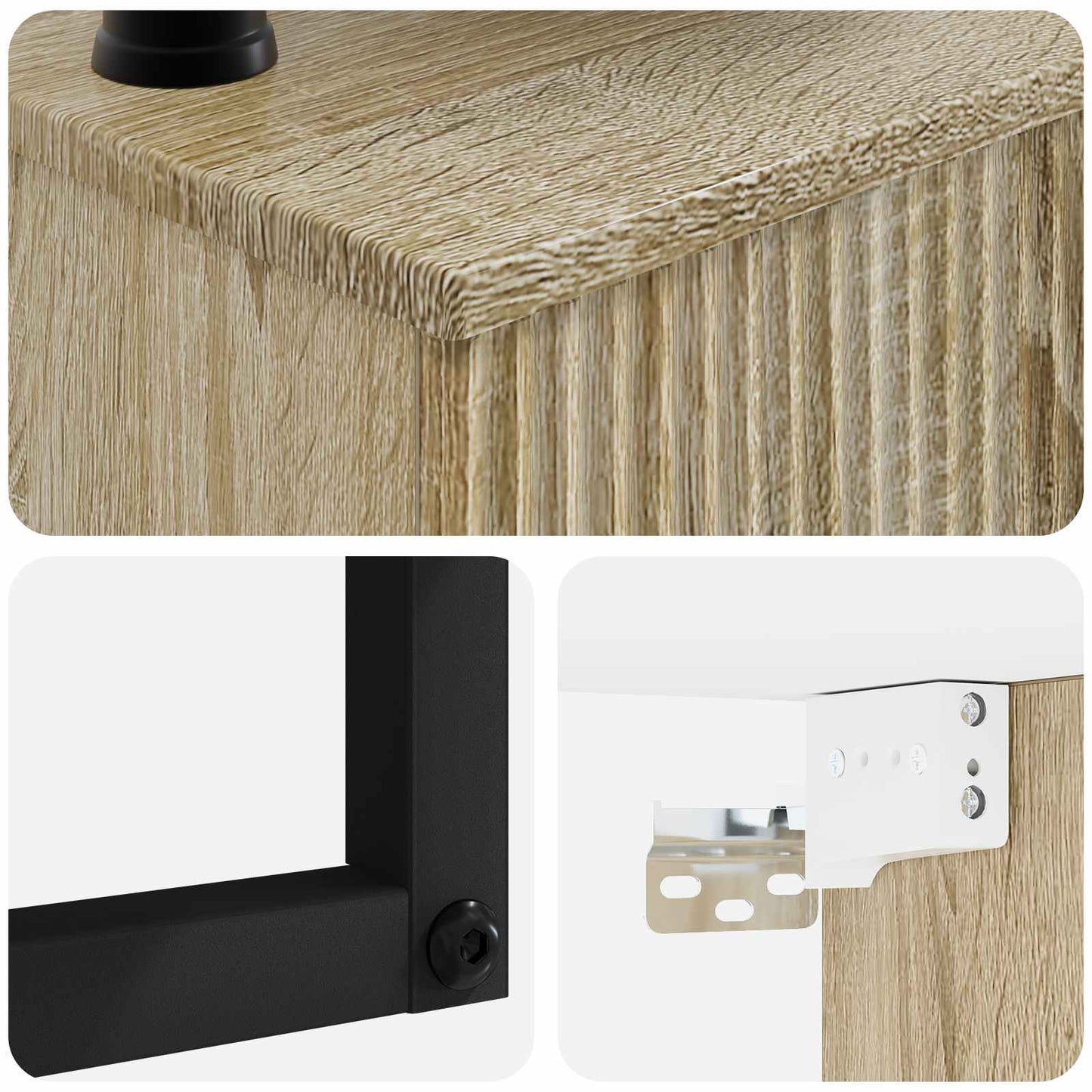 Wall-Mounted Wash Basin Sonoma Oak 40 x 41 x 40.5 cm