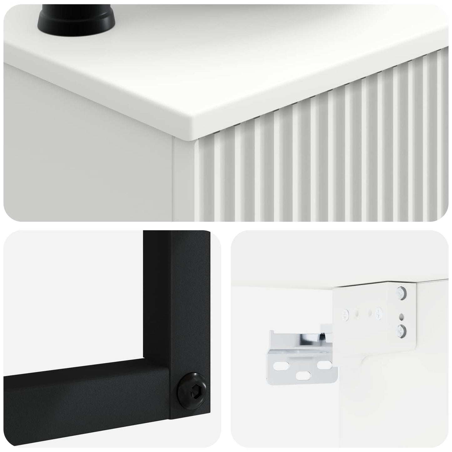 Wall-Mounted Wash Basin High Gloss White 40 x 41 x 40.5 cm