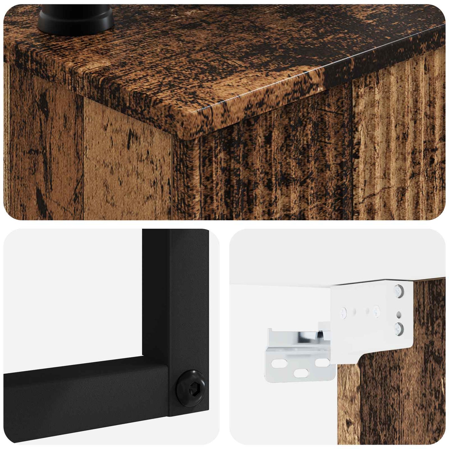 Wall-Mounted Wash Basin Old Wood 40 x 41 x 40.5 cm