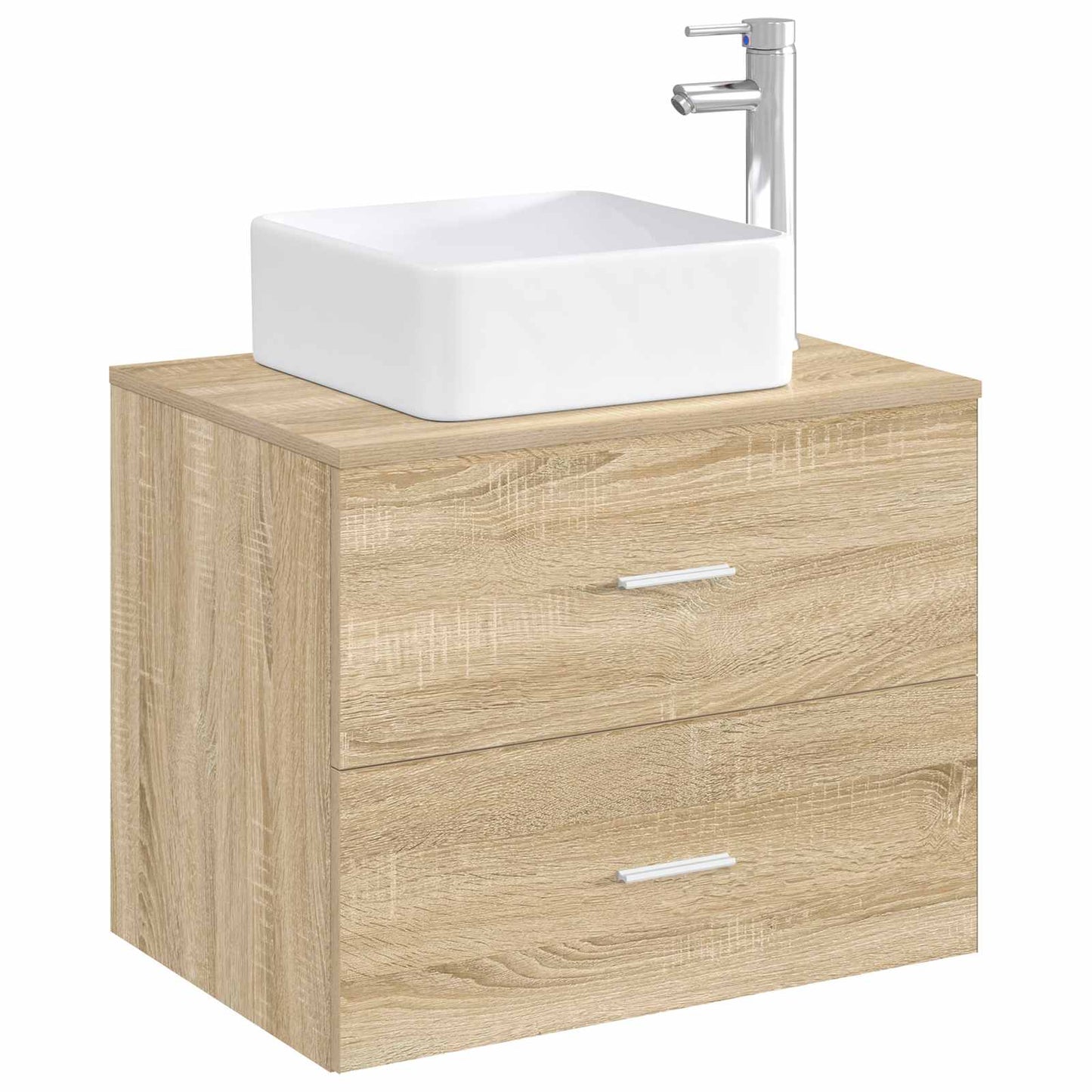 Bathroom Wash Basin Chrome 49 x 37 x 14 cm Metal
