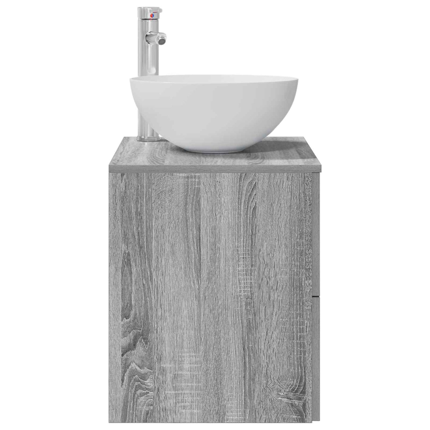 Wall-Mounted Sink Vanity Grey Sonoma 49.5 x 35 x 63 cm