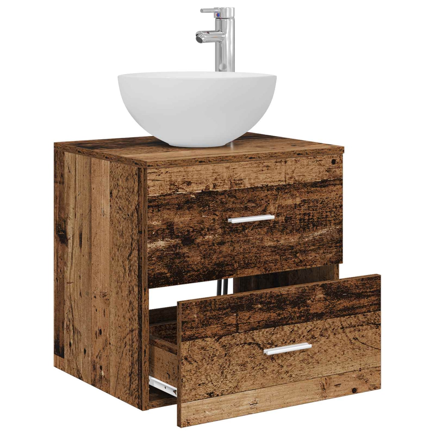 Wall-Mounted Sink Vanity Old Wood 49.5 x 41 x 64.5 cm