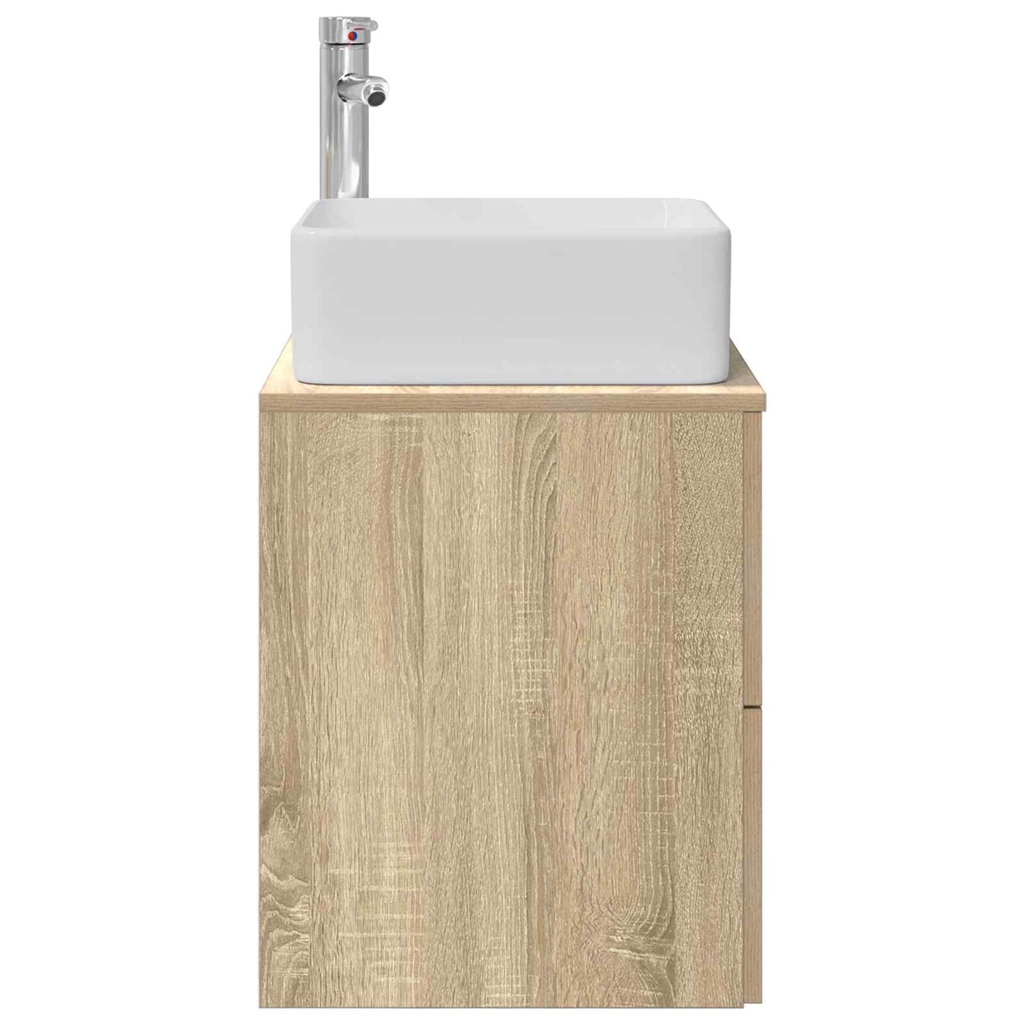 Wall-Mounted Sink Vanity Sonoma Oak 49.5 x 41 x 63 cm