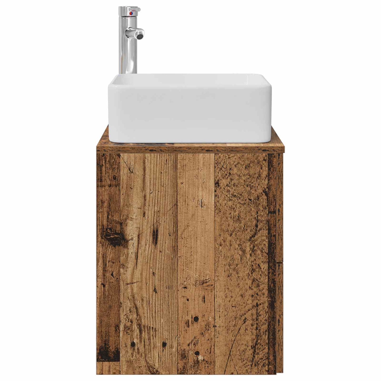 Wall-Mounted Sink Vanity Old Wood 49.5 x 41 x 63 cm
