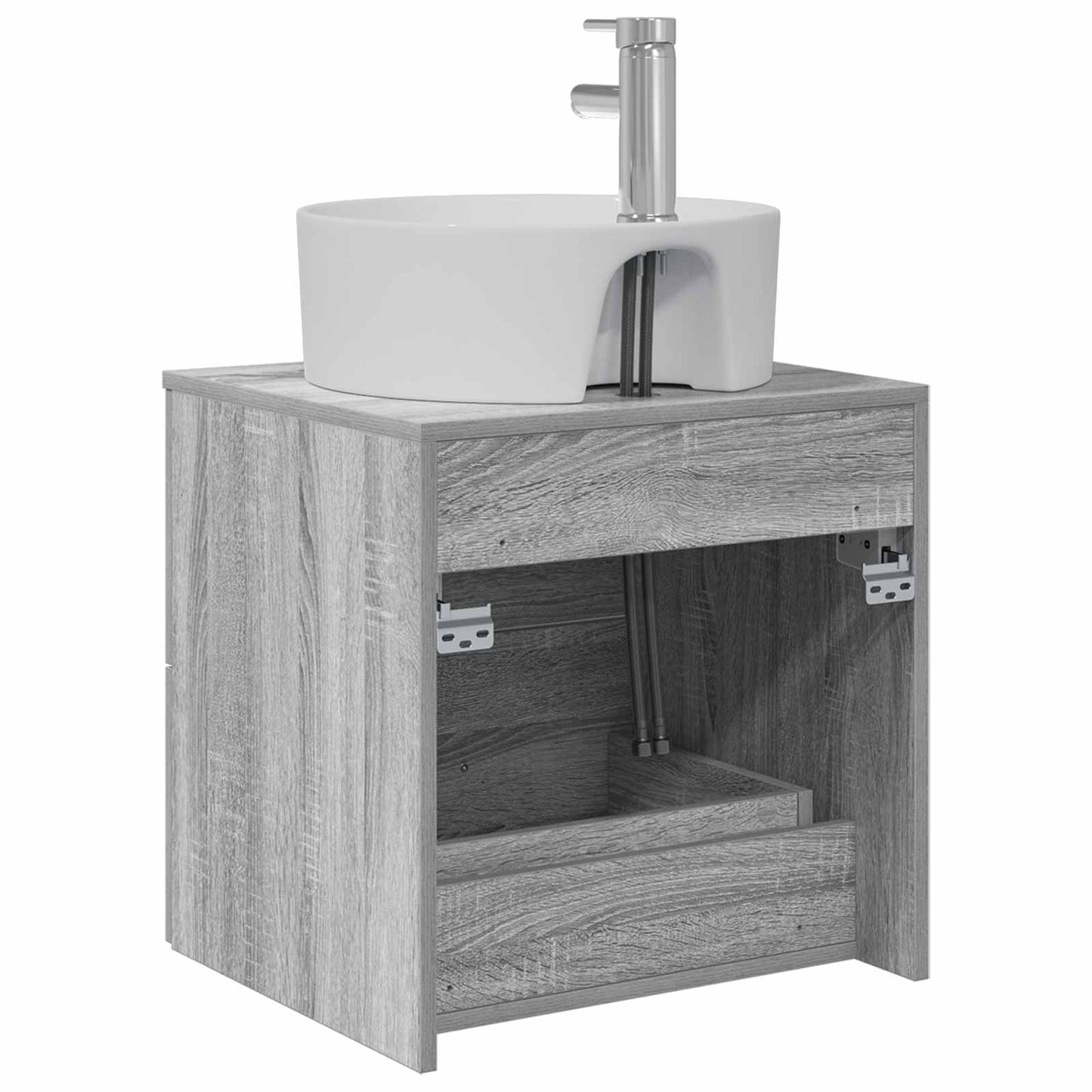Wall-Mounted Sink Vanity Grey Sonoma 49.5 x 44.5 x 65 cm
