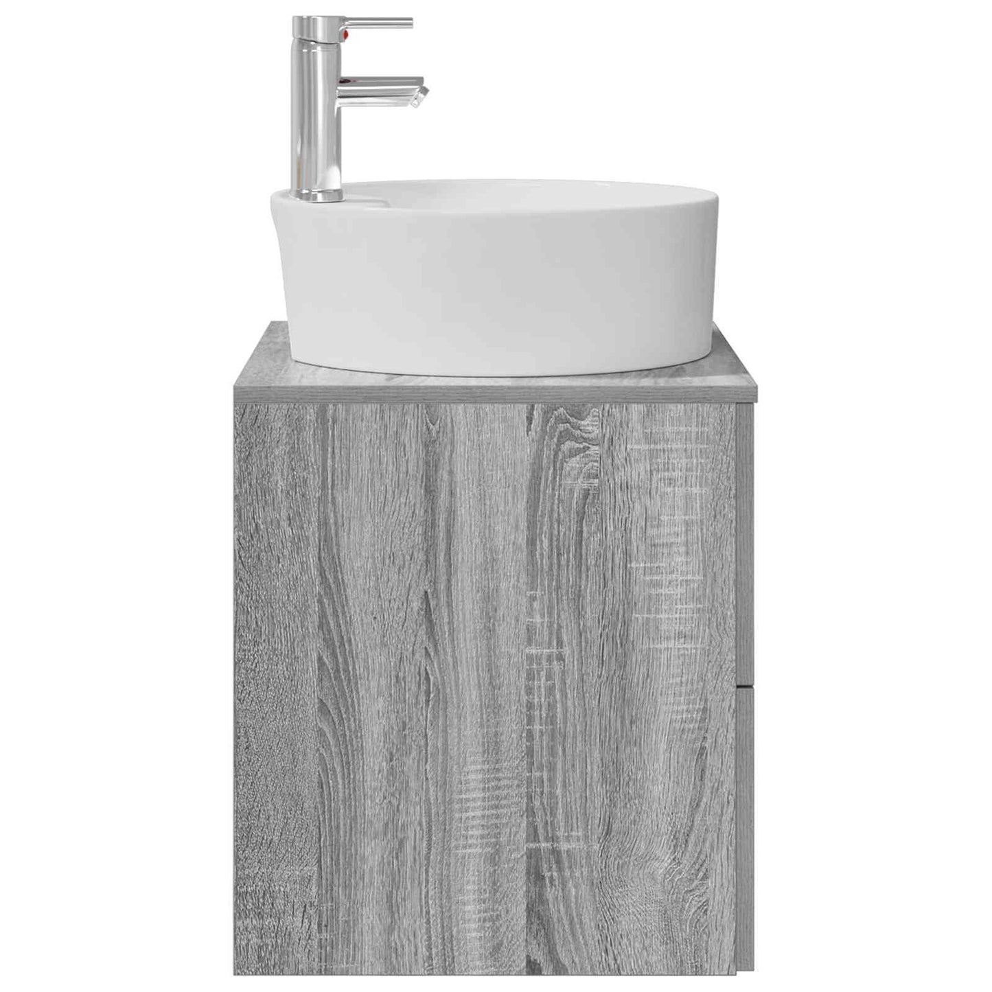 Wall-Mounted Sink Vanity Grey Sonoma 49.5 x 44.5 x 65 cm